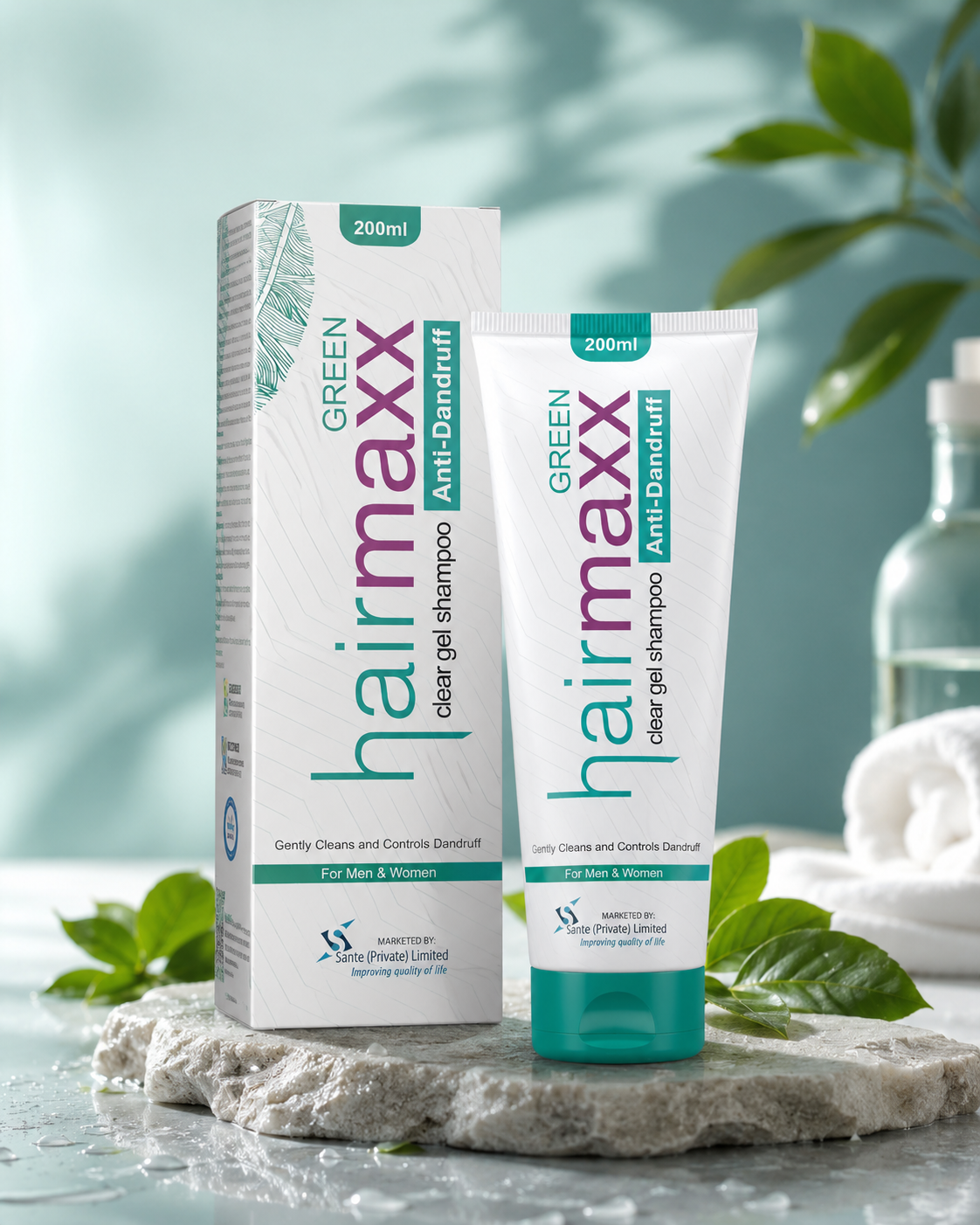 Hairmaxx Green Anti-Dandruff Clear Gel Shampoo 200ml