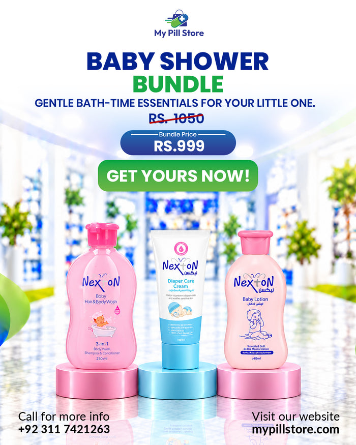 Nexton Baby Shower Care Bundle – Complete 3-in-1 Baby Bath & Skin Care | My Pill Store