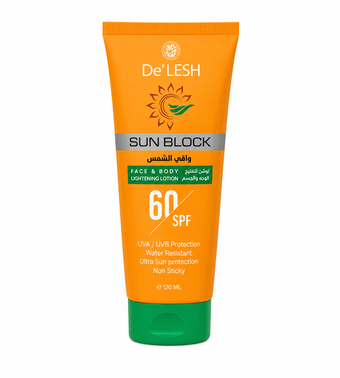 De’LESH Sun Block SPF 60 – Face &amp; Body Lightening Lotion