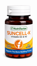 Nutrifactor Suncell-K Vitamin D3 &amp; K2 – 30 Tablets