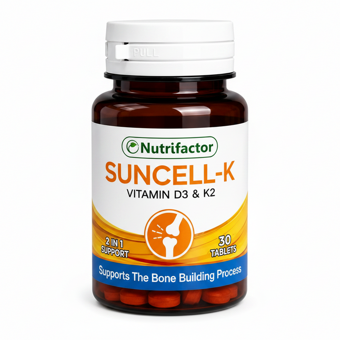 Nutrifactor Suncell-K Vitamin D3 &amp; K2 – 30 Tablets