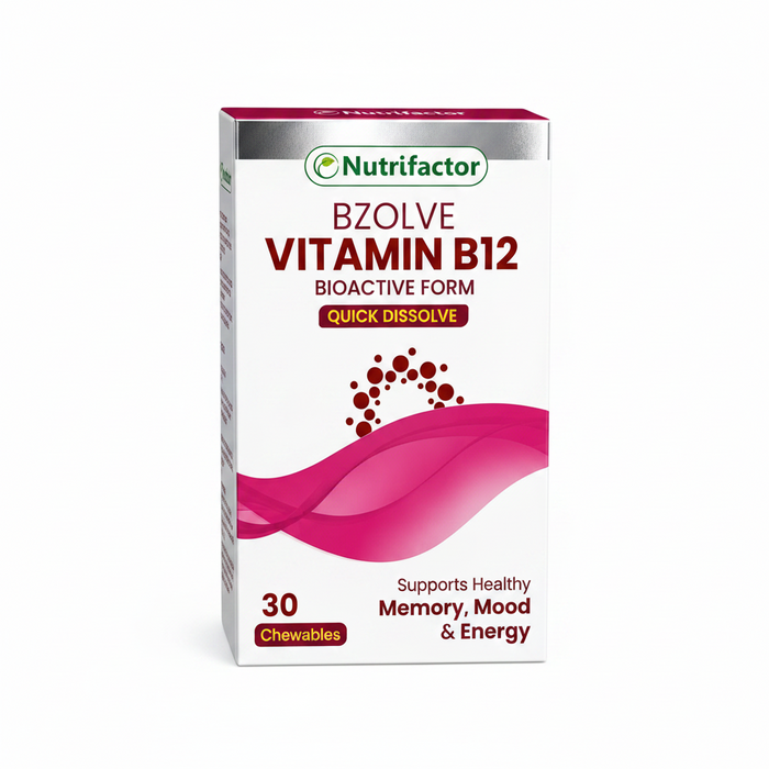 Nutrifactor BZolve Vitamin B12 – 30 Chewables