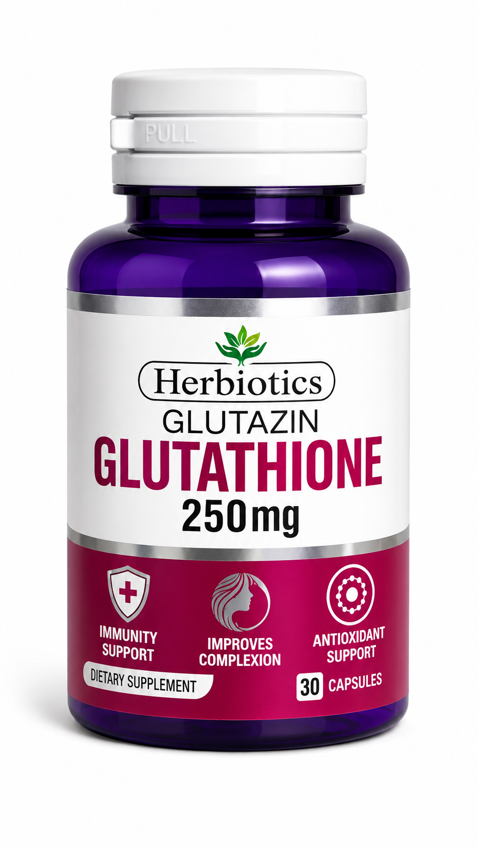 Herbiotics Glutazin Glutathione 250mg – 30 Capsules
