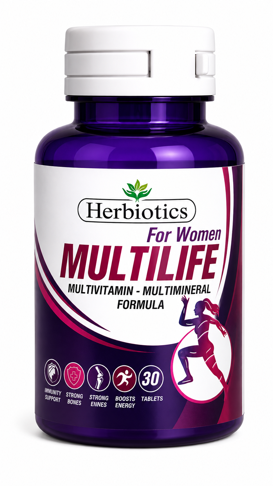 Herbiotics For Women Multilife – Multivitamin &amp; Multimineral Formula | 30 Tablets