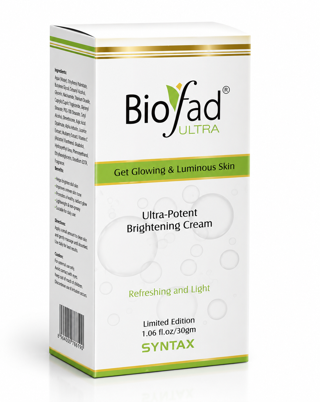 Biofad Ultra Brightening Cream — 30gm