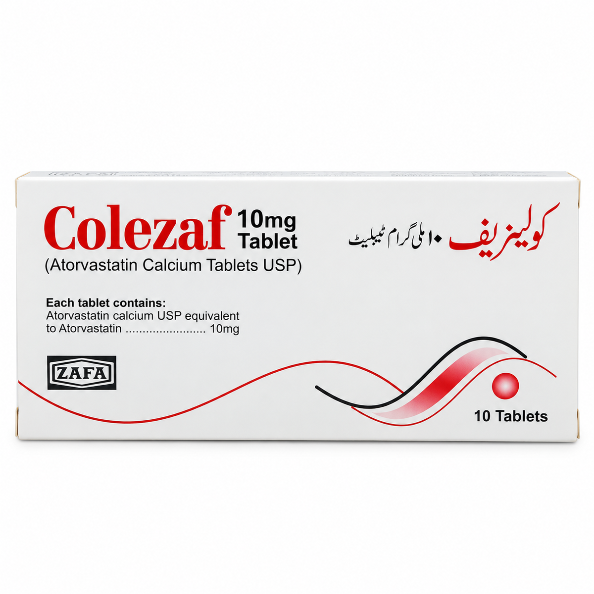 Colezaf 10mg Tablets – Atorvastatin | 10 Tablets