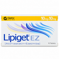 Lipiget EZ 10mg + 10mg Tablets – Atorvastatin + Ezetimibe | 10 Tablets