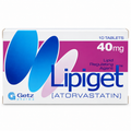 Lipiget 40mg Tablets – Atorvastatin | 10 Tablets