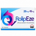 RolipEze 20mg + 10mg Tablets – Rosuvastatin + Ezetimibe | 20 Tablets