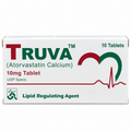 Truva 10mg Tablets – Atorvastatin Calcium | 10 Tablets
