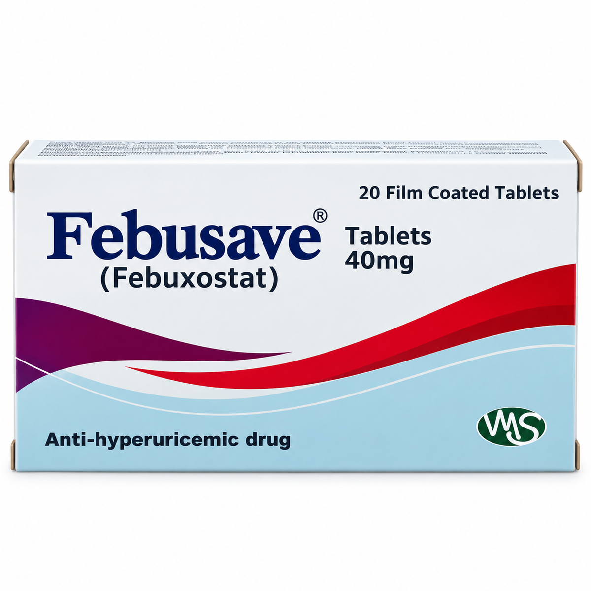 Febusave 40mg Tablets – Febuxostat | 20 Tablets