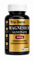 Tru Derm Magnesium Glycinate 500mg – 60 Tablets