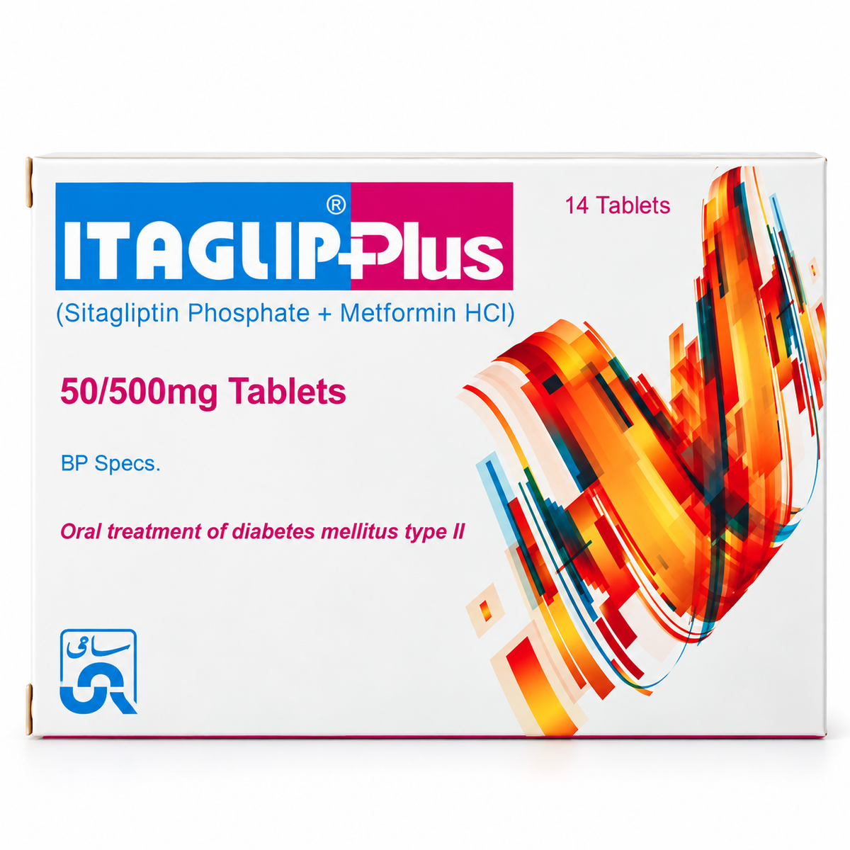 ITAGLIP-Plus 50mg + 500mg – 14 Tablets