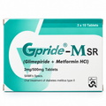 Gpride-M SR 2mg + 500mg – 30 Tablets