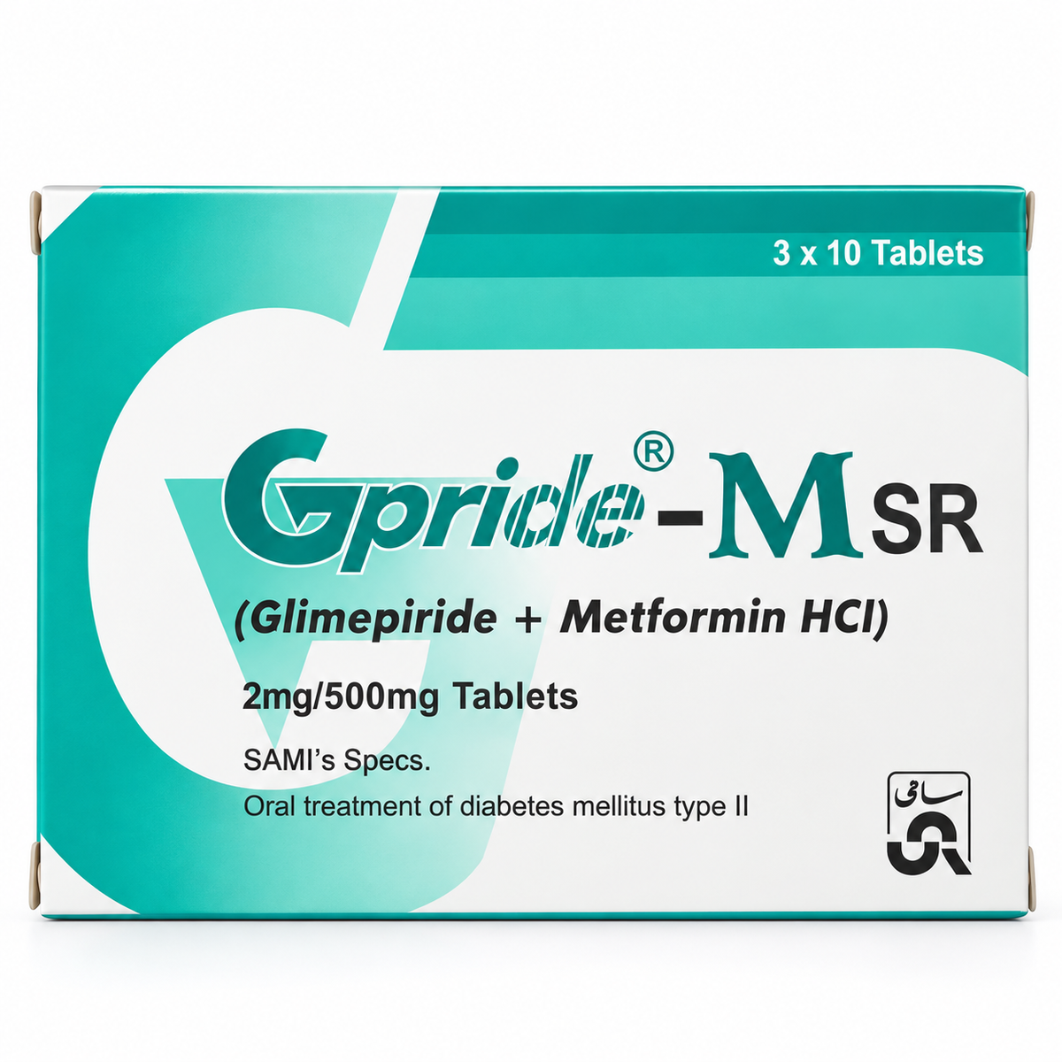 Gpride-M SR 2mg + 500mg – 30 Tablets