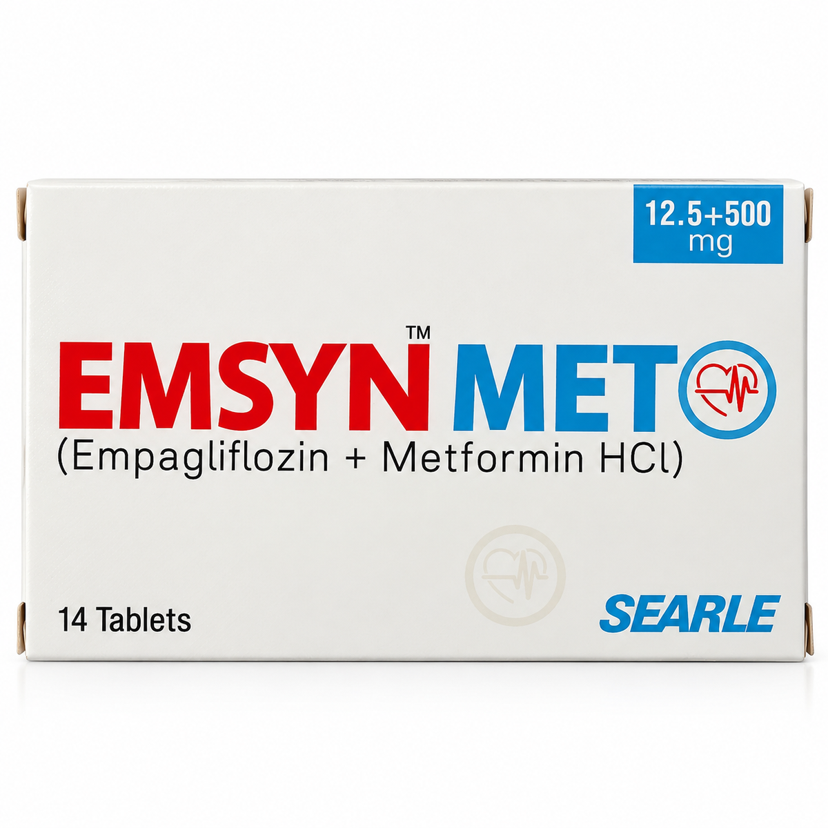 EMSYN MET 12.5mg + 500mg – 14 Tablets