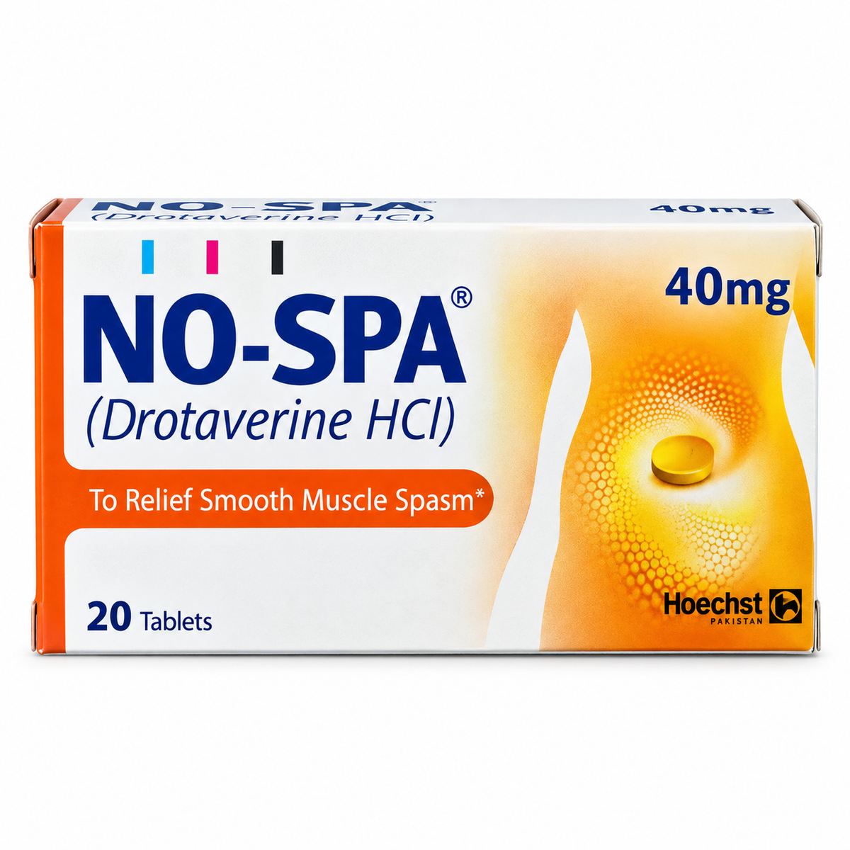 No-SPA 40mg Tablets – 20 Tablets