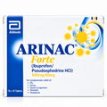 ARINAC Forte Tablets – Ibuprofen + Pseudoephedrine HCl