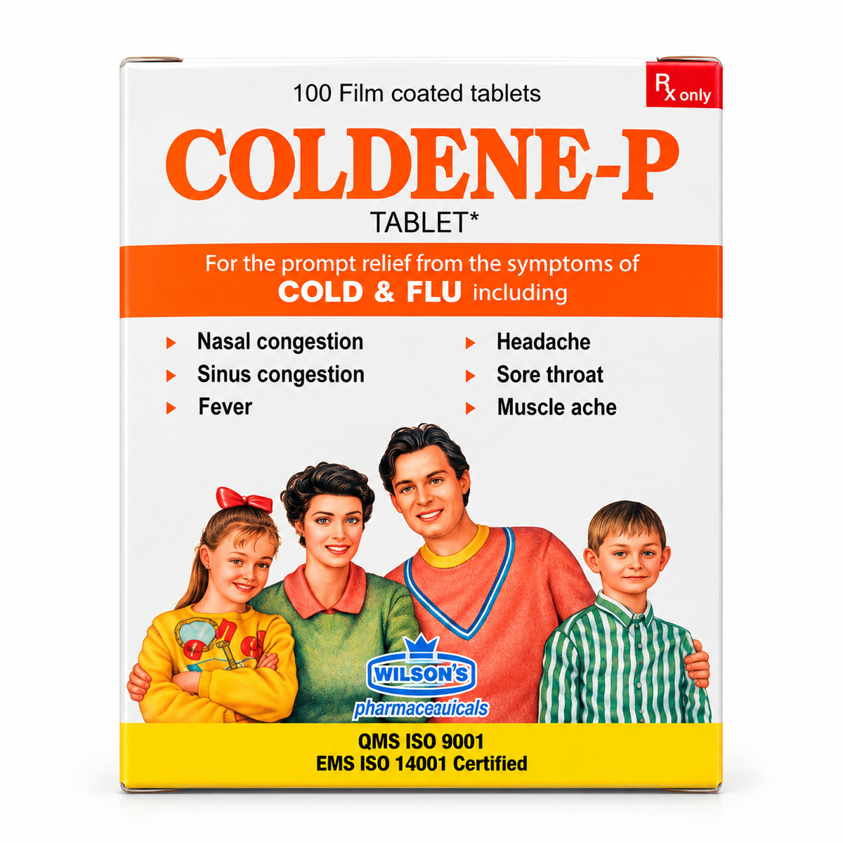 Coldene-P Tablets – Cold &amp; Flu Relief