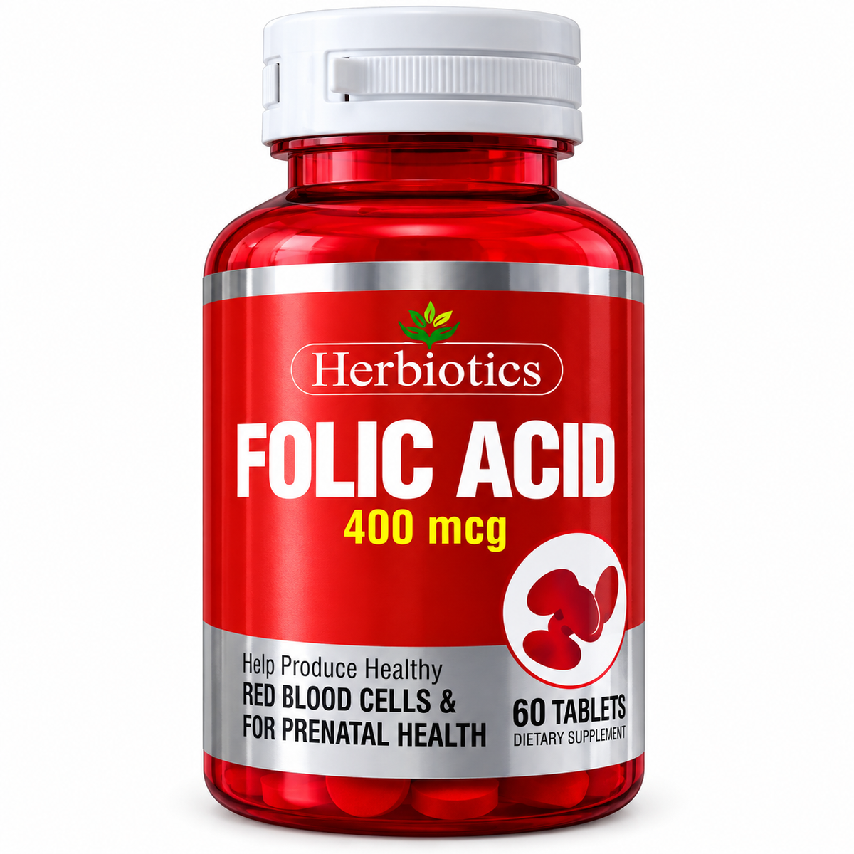 Herbiotics Folic Acid 400 mcg