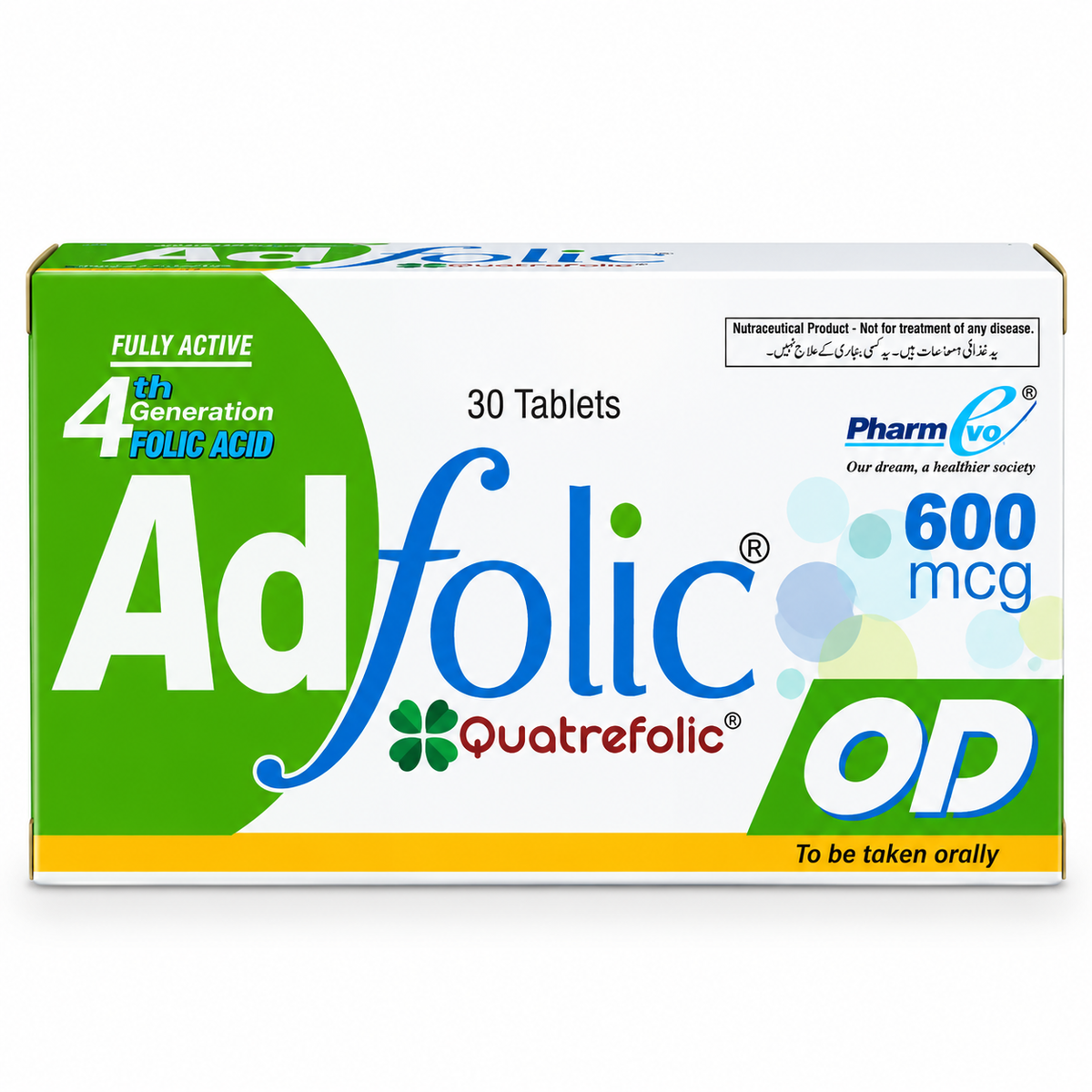 Adfolic OD Quatrefolic® 600 mcg – 30 Tablets