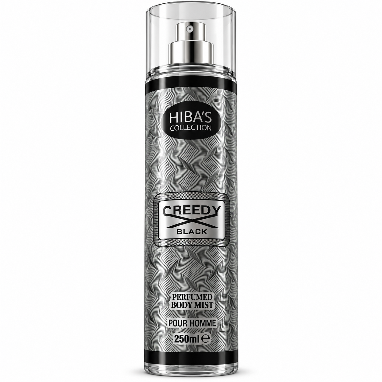Hiba’s Collection Creedy Black Perfumed Body Mist for Men – 250ml