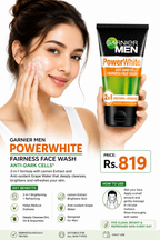 Garnier Men PowerWhite Fairness Face Wash