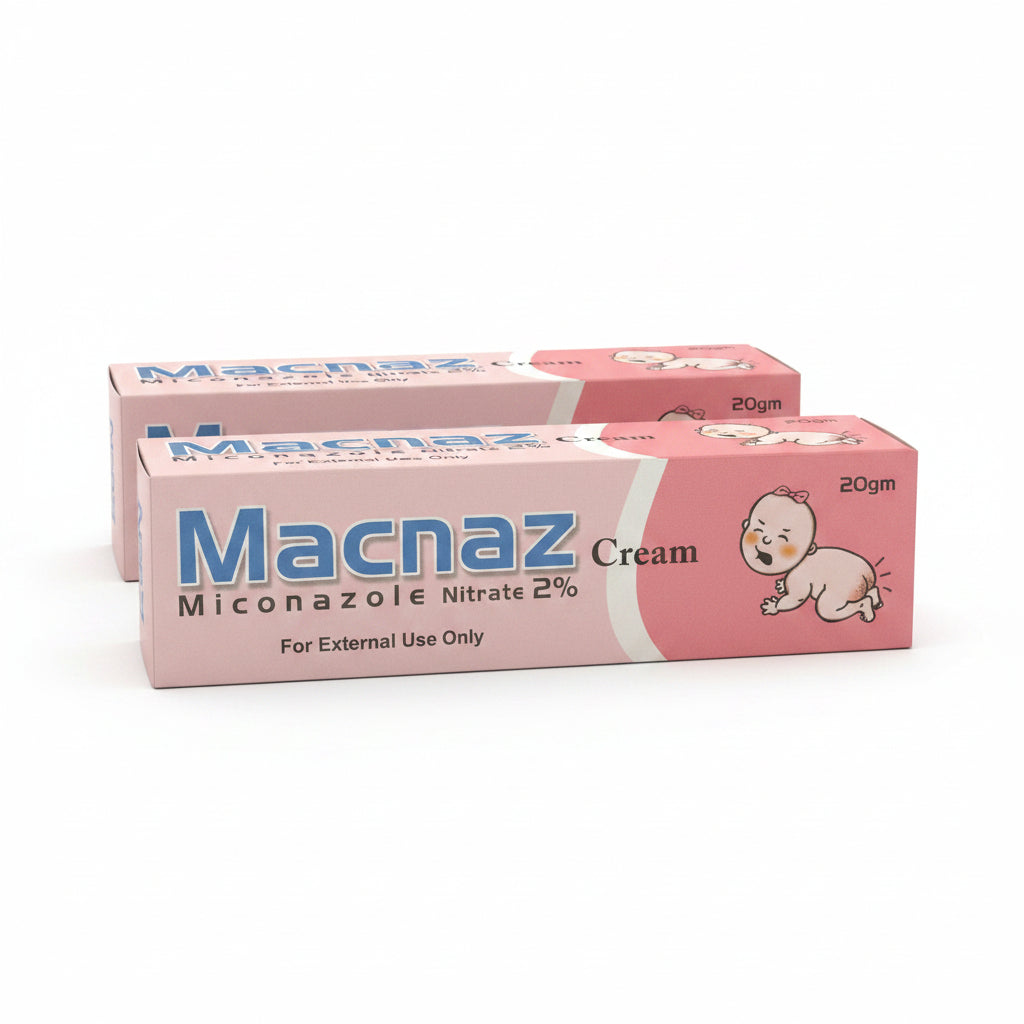 Macnaz Cream – Miconazole Nitrate 2% Antifungal Cream, 20g
