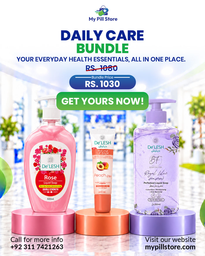Daily Care Bundle – Complete Body &amp; Lip Care Essentials | My Pill Store