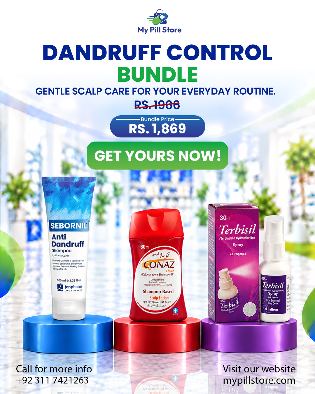 Dandruff Control Combo – Complete Scalp Care Bundle