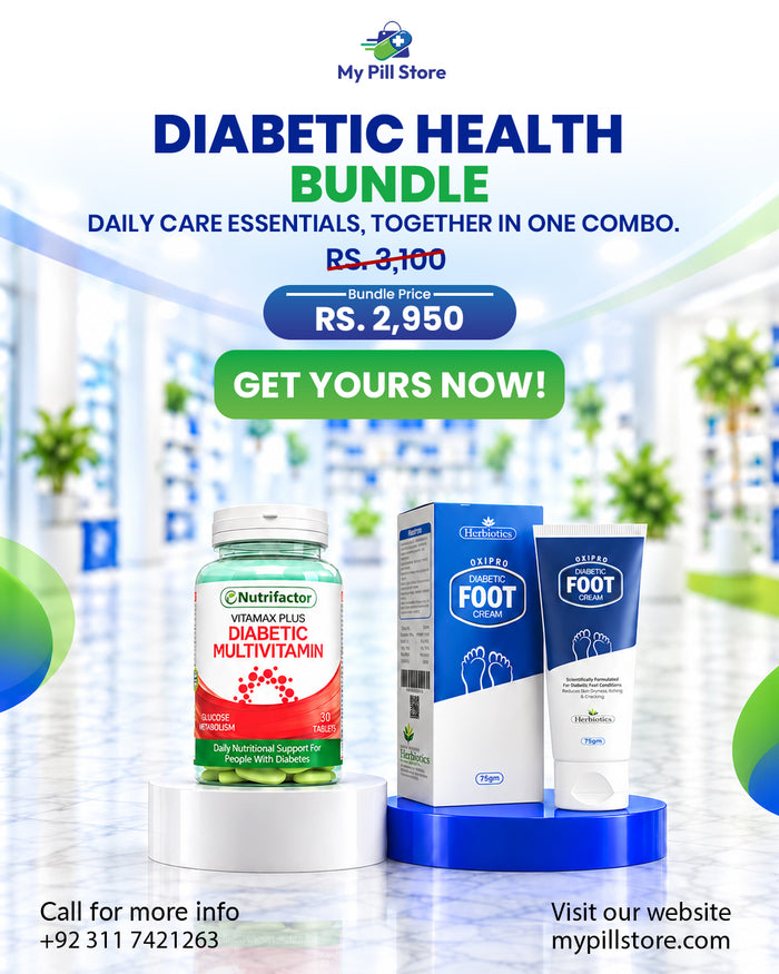 Diabetic Care Combo – Vitamax Plus & Oxipro Diabetic Foot Cream | My Pill Store
