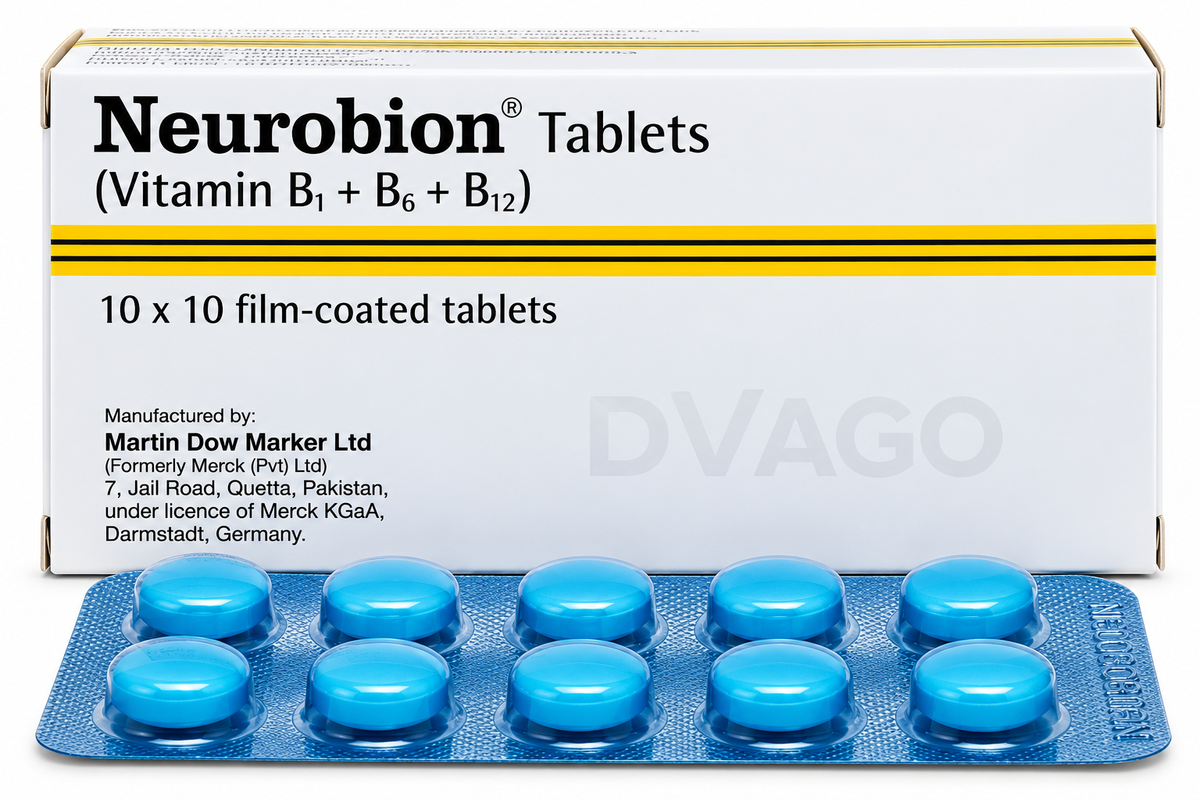 Neurobion Tablets – Vitamin B1 + B6 + B12 | Martin Dow