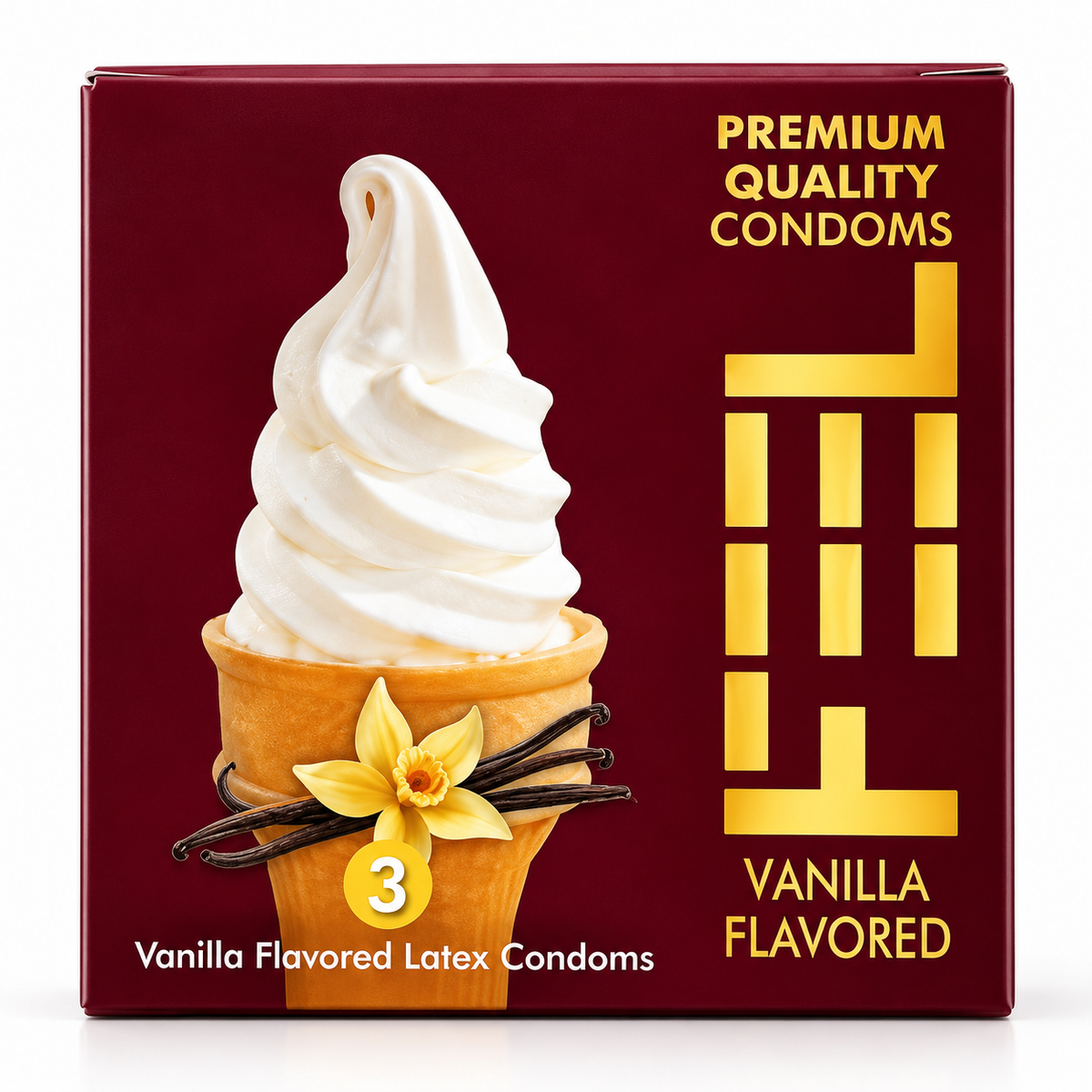 Feel Vanilla Flavored Condoms – Pack of 3