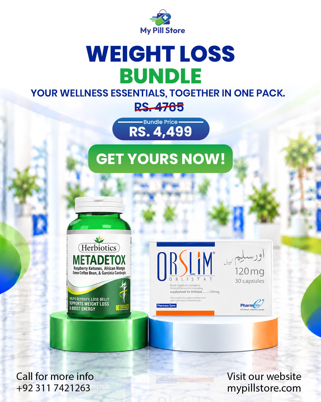Weight Management Combo – Metadetox & Orslim 120mg | My Pill Store