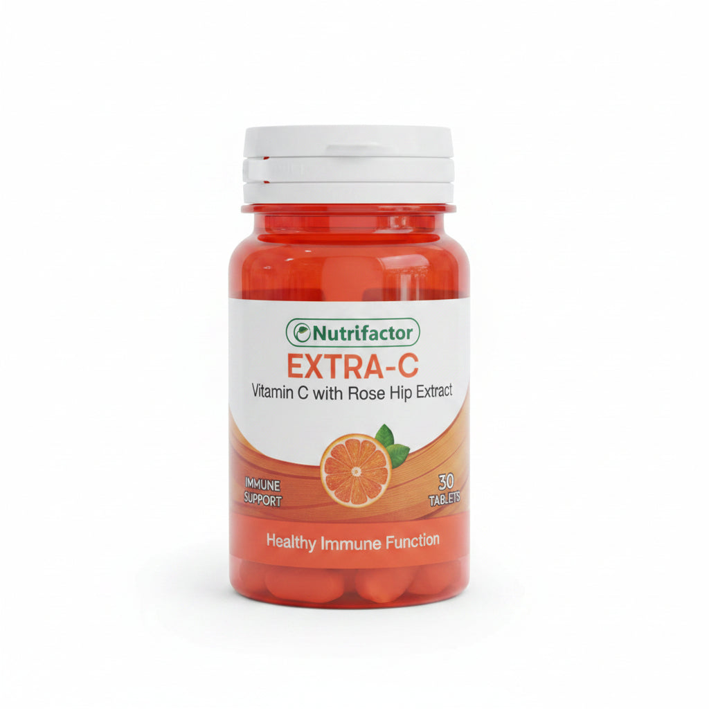 Nutrifactor Extra-C – Vitamin C with Rose Hip Extract – 30 Tablets