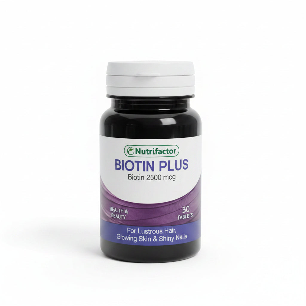 Nutrifactor Biotin Plus – Biotin 2500 mcg – 30 Tablets