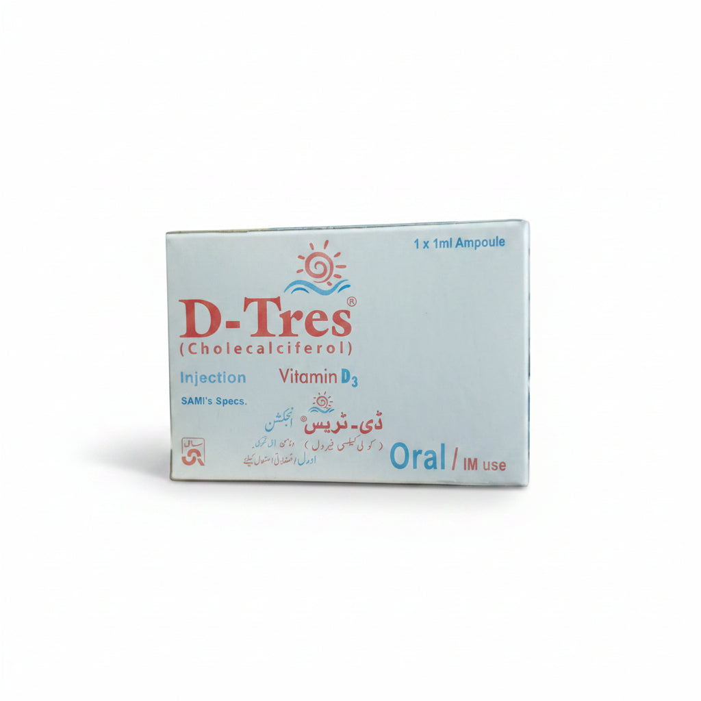 D-Tres Vitamin D3 (Cholecalciferol) – 1ml Ampoule
