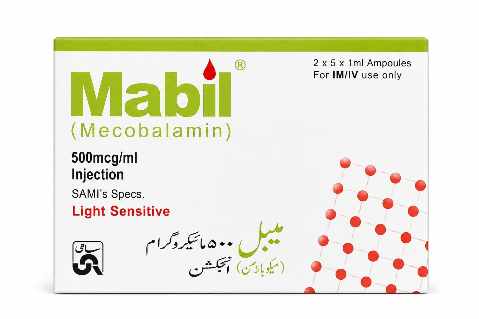 Mabil (Mecobalamin) Injection 500mcg/ml