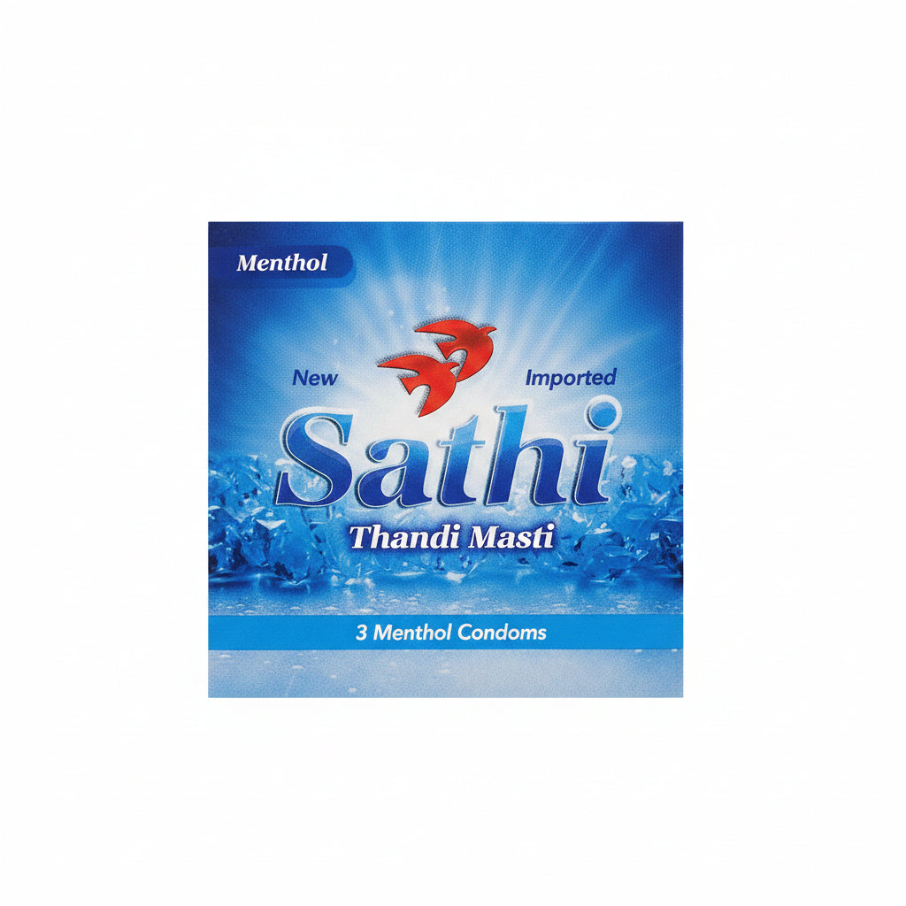 Sathi Thandi Masti Menthol Condoms – Pack of 3