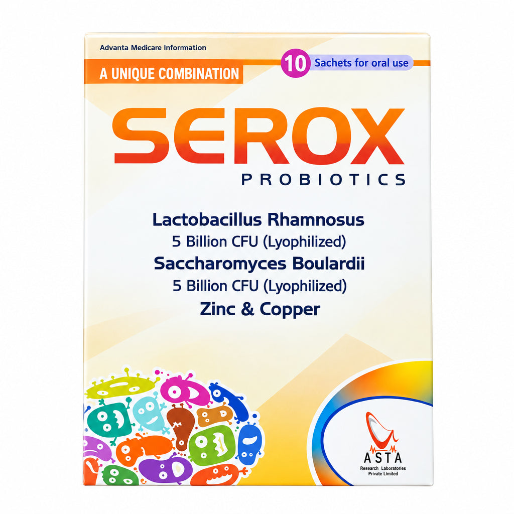 Serox Probiotics Sachets – Lactobacillus + Saccharomyces + Zinc &amp; Copper