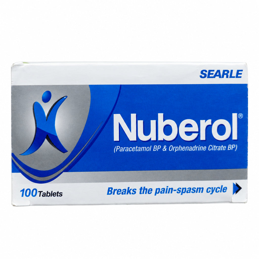 Nuberol Tablets – Paracetamol + Orphenadrine Citrate