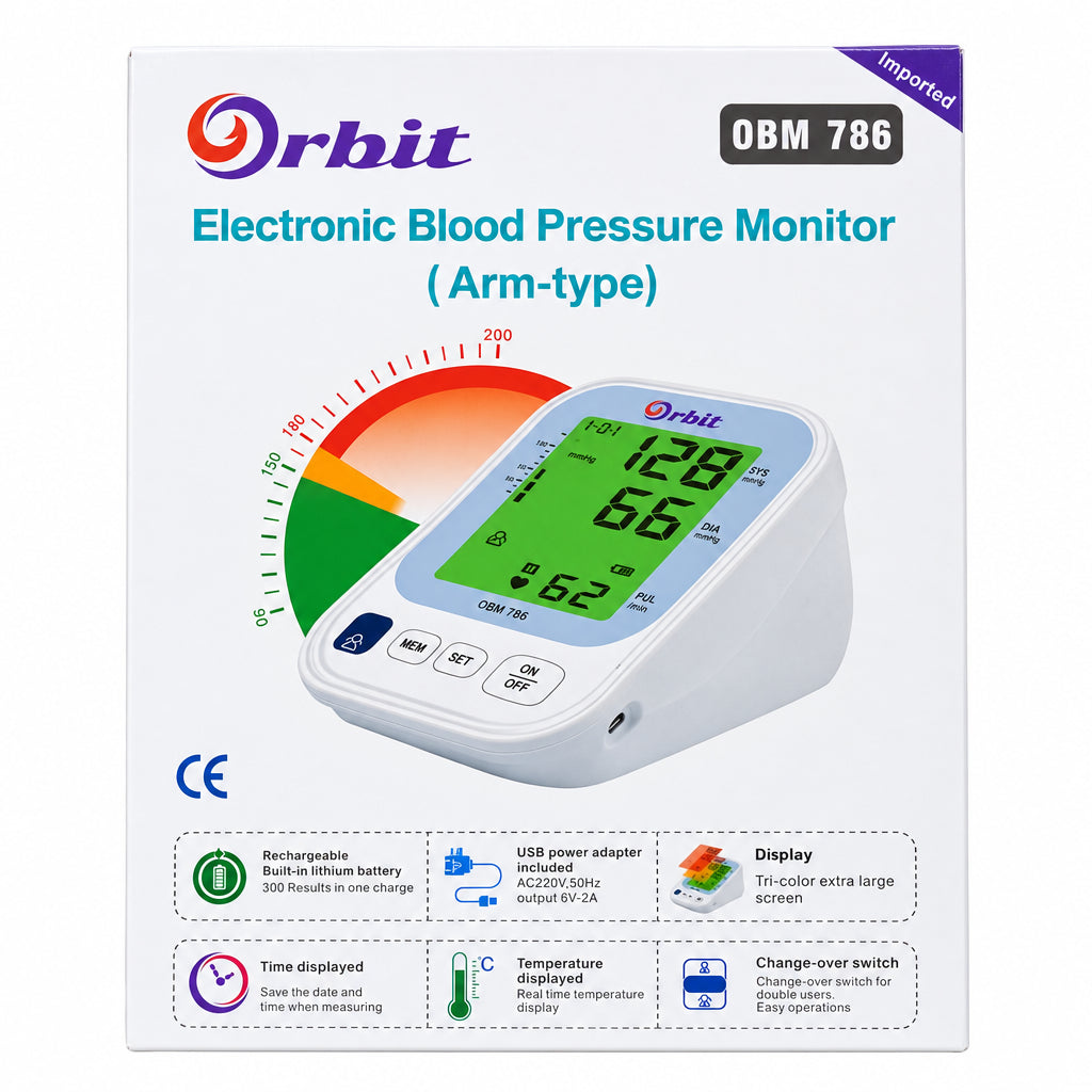 Orbit OBM 786 Electronic Blood Pressure Monitor