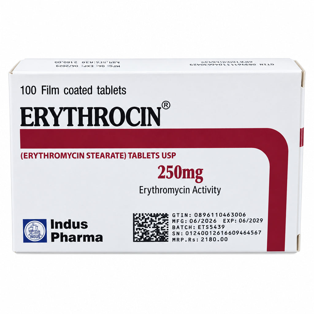 Erythrocin 250 mg – 100 Film-Coated Tablets