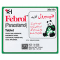 Febrol (Paracetamol) Tablets – 20 × 10's