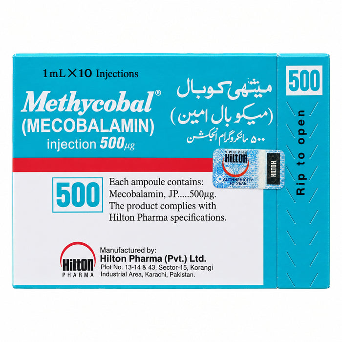 Methycobal 500 mcg Injection – 10 Ampoules