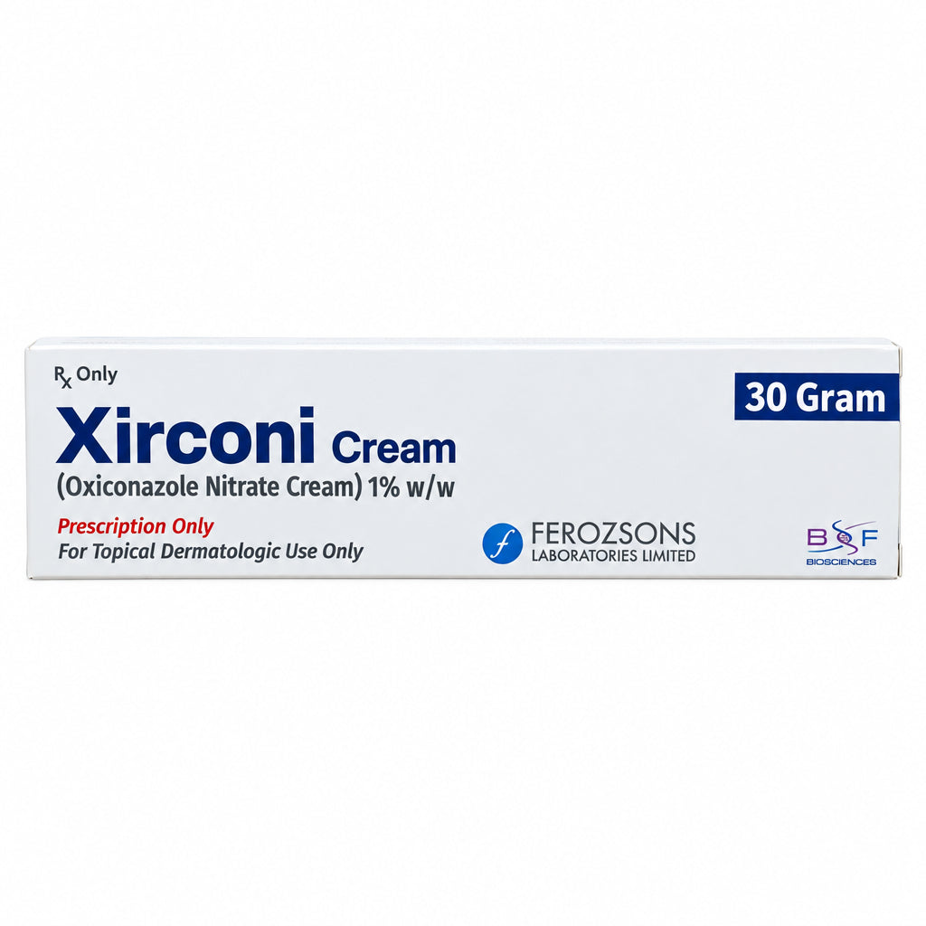 Xirconi Cream 1% 30g – Oxiconazole Nitrate Antifungal Cream – Ferozsons