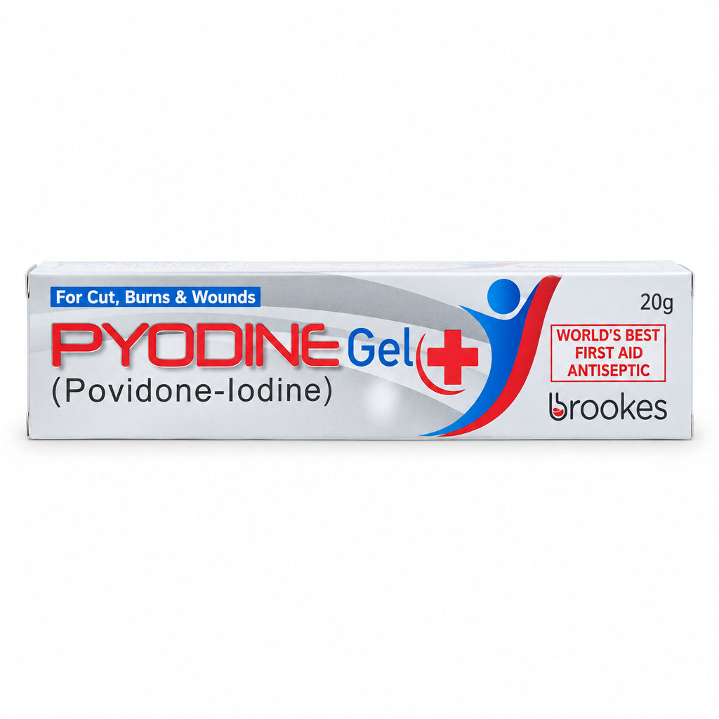 Pyodine Gel 20g – Povidone-Iodine Antiseptic – Brookes