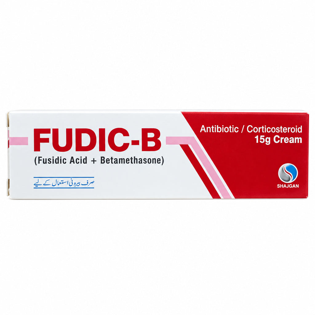 Fudic-B Cream 15g – Fusidic Acid + Betamethasone – Shaigan