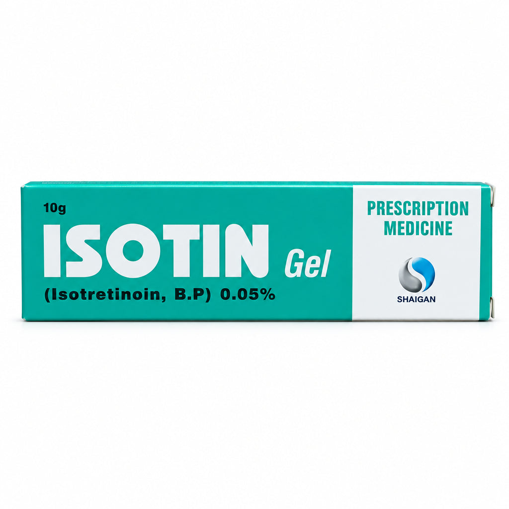 Isotin Gel 0.05% 10g – Isotretinoin – Shaigan