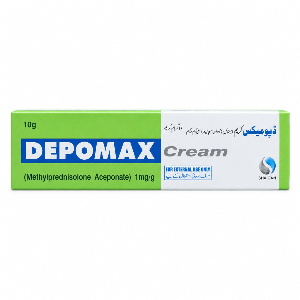 Depomax Cream 10g – Methylprednisolone Aceponate – Shaigan